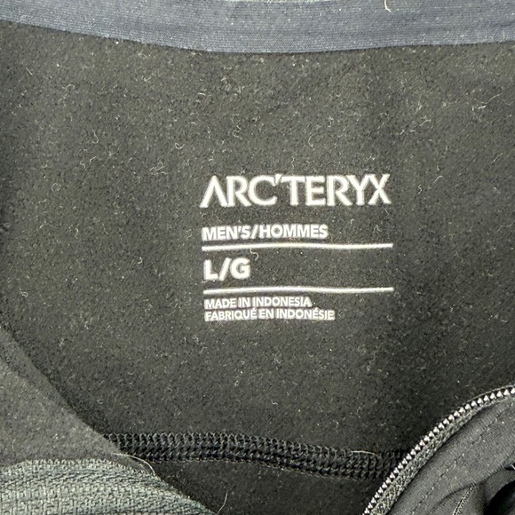Arc'teryx Rho LT Zip Neck Men's L Black Quarter Zip Pullover Fleece Midlayer Ski - Picture 7 of 12